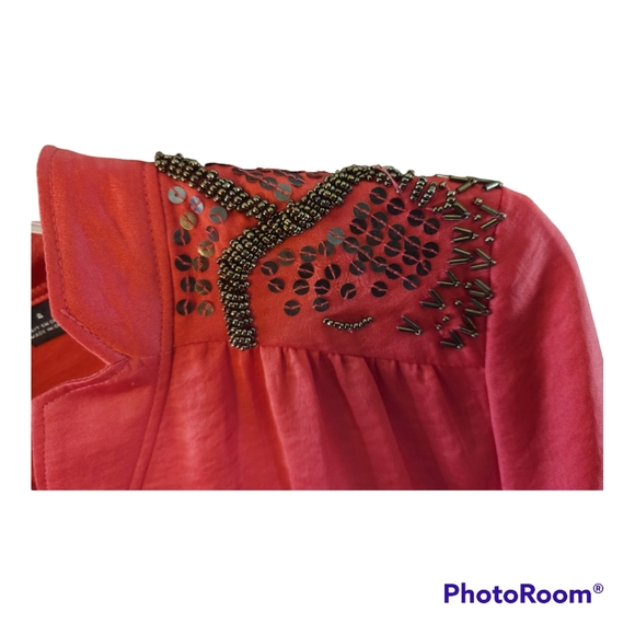 Tribal blouse with shoulder beading  detail - Picture 2 of 6